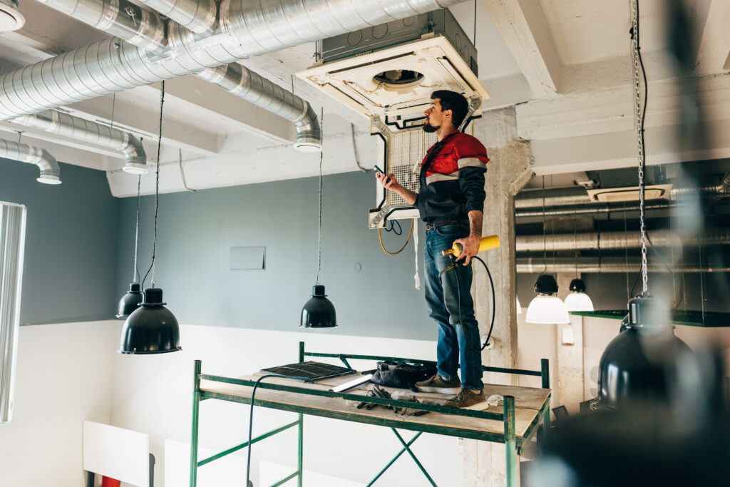Commercial Air Duct Cleaning work