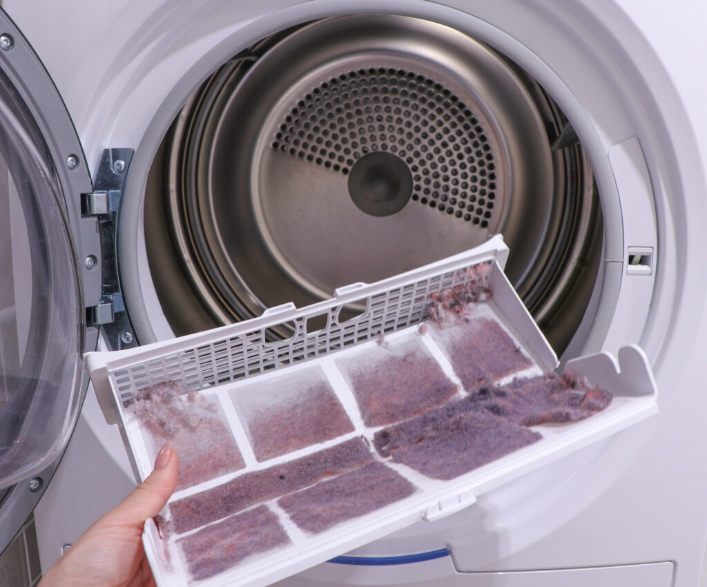 dryer vent cleaning in a home